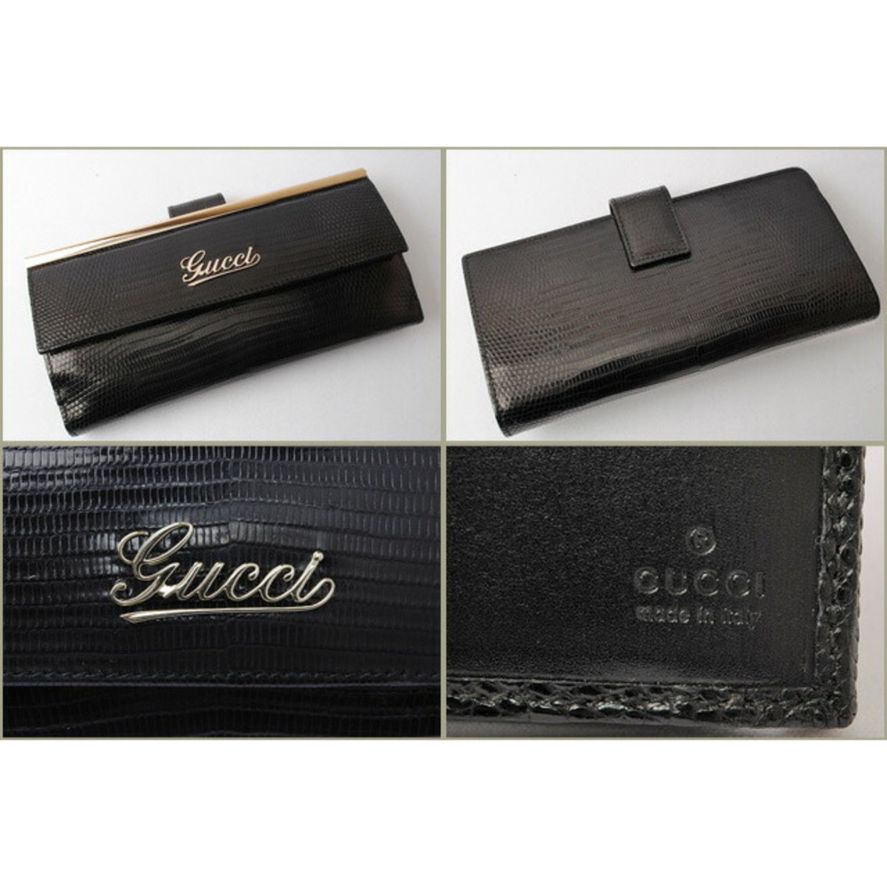 Gucci Wallet Double Hook Python Black - image 4